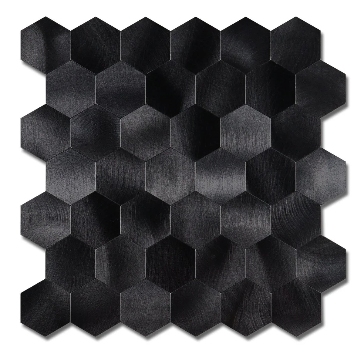1-pk Midnatt hexagon selvklebende veggfliser - Image 4