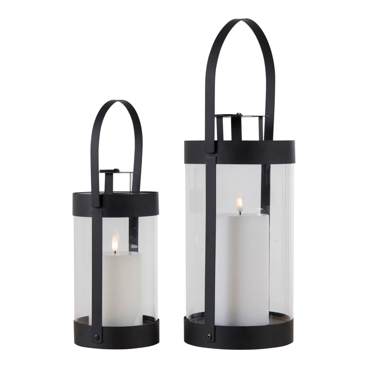2-pk Bondi lanterne glass og metall sort - Image 4
