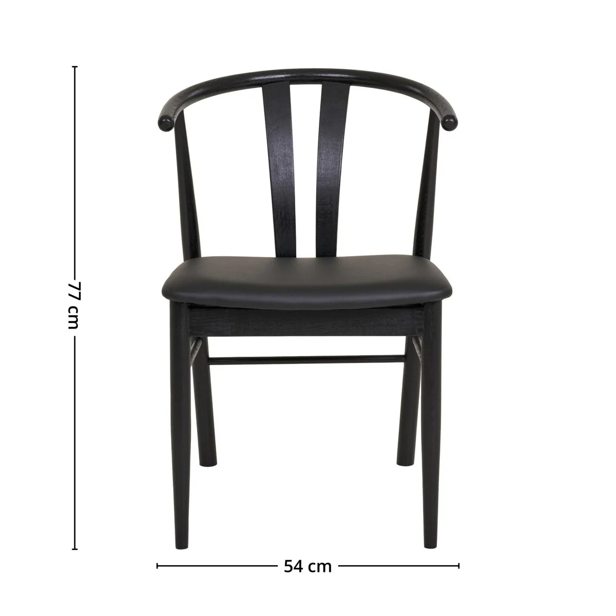 2-pk Artenara spisestol sort - Image 5