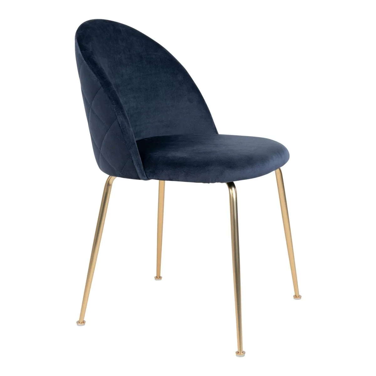 2-pk Geneve velvet blå spisestol - Image 8