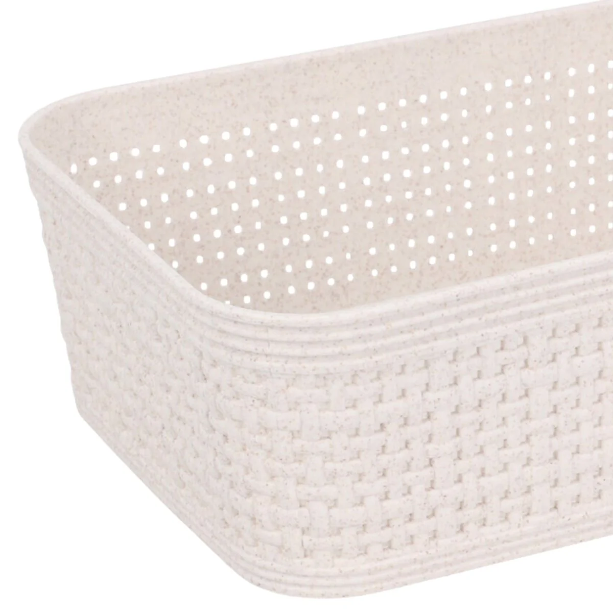 2-pk Oppbevaringskurv sandfarget 19 x 13,5 x 6 cm - Image 4