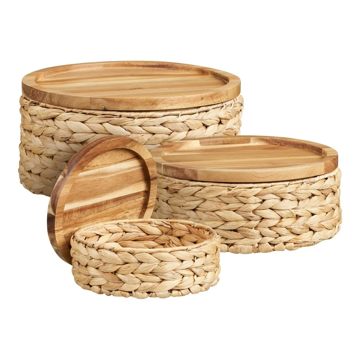 3-pk Botofte oppbevaringskurver med lokk - Image 2