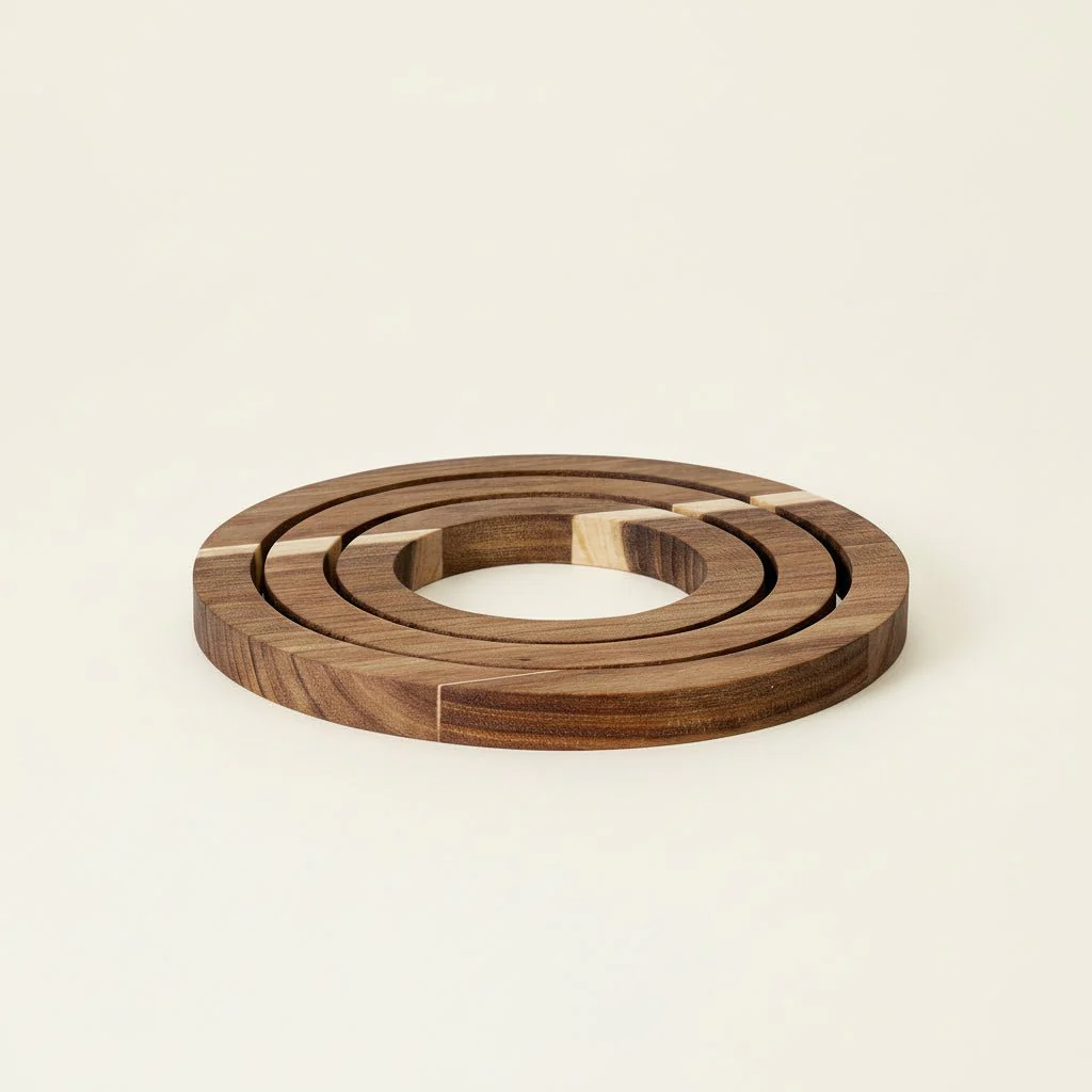 3-pk Gryteunderlag akasietre dia: 12-20 cm