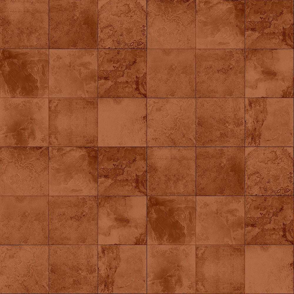 8-pk Bodø rust selvklebende fliser terrakotta betonglook 40 x 40 cm - Image 2