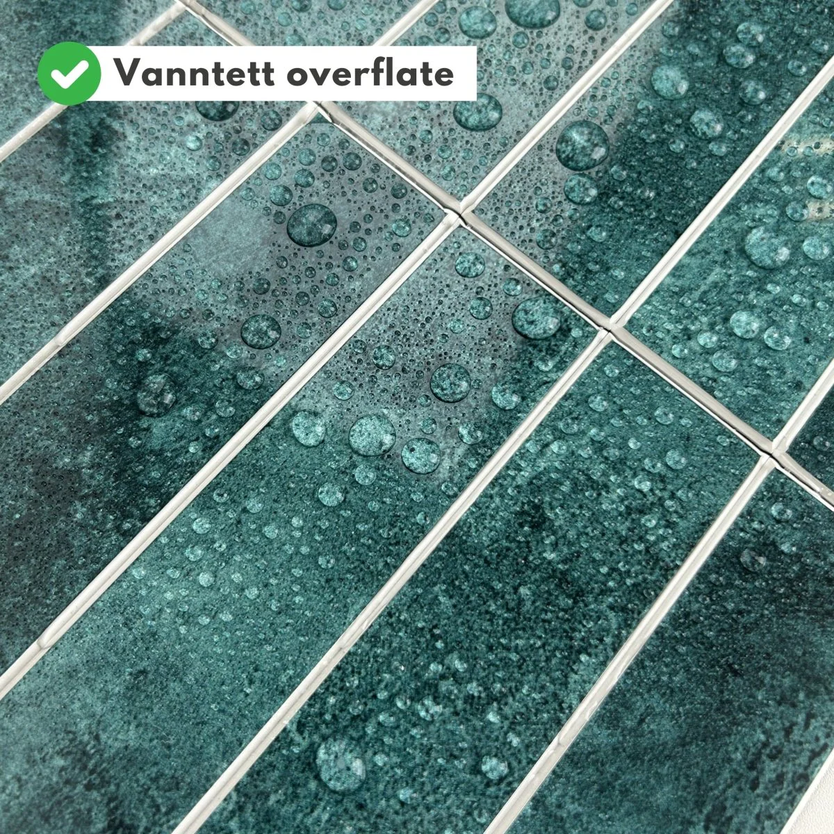 Alma gloss grønn selvklebende veggfliser - Image 2
