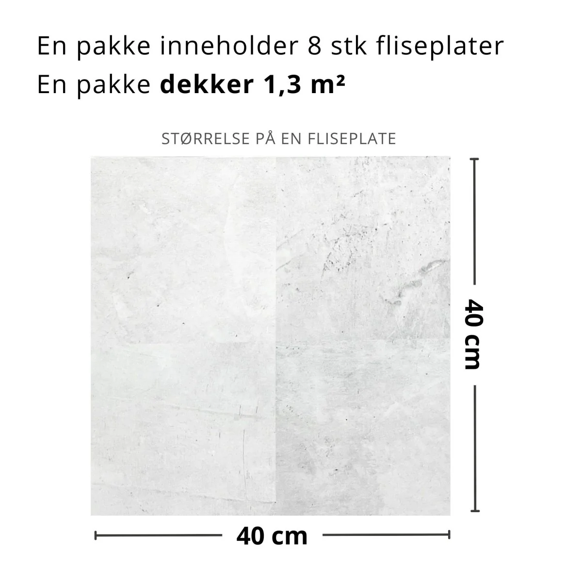 8-pk Amsterdam selvklebende fliser - Image 5