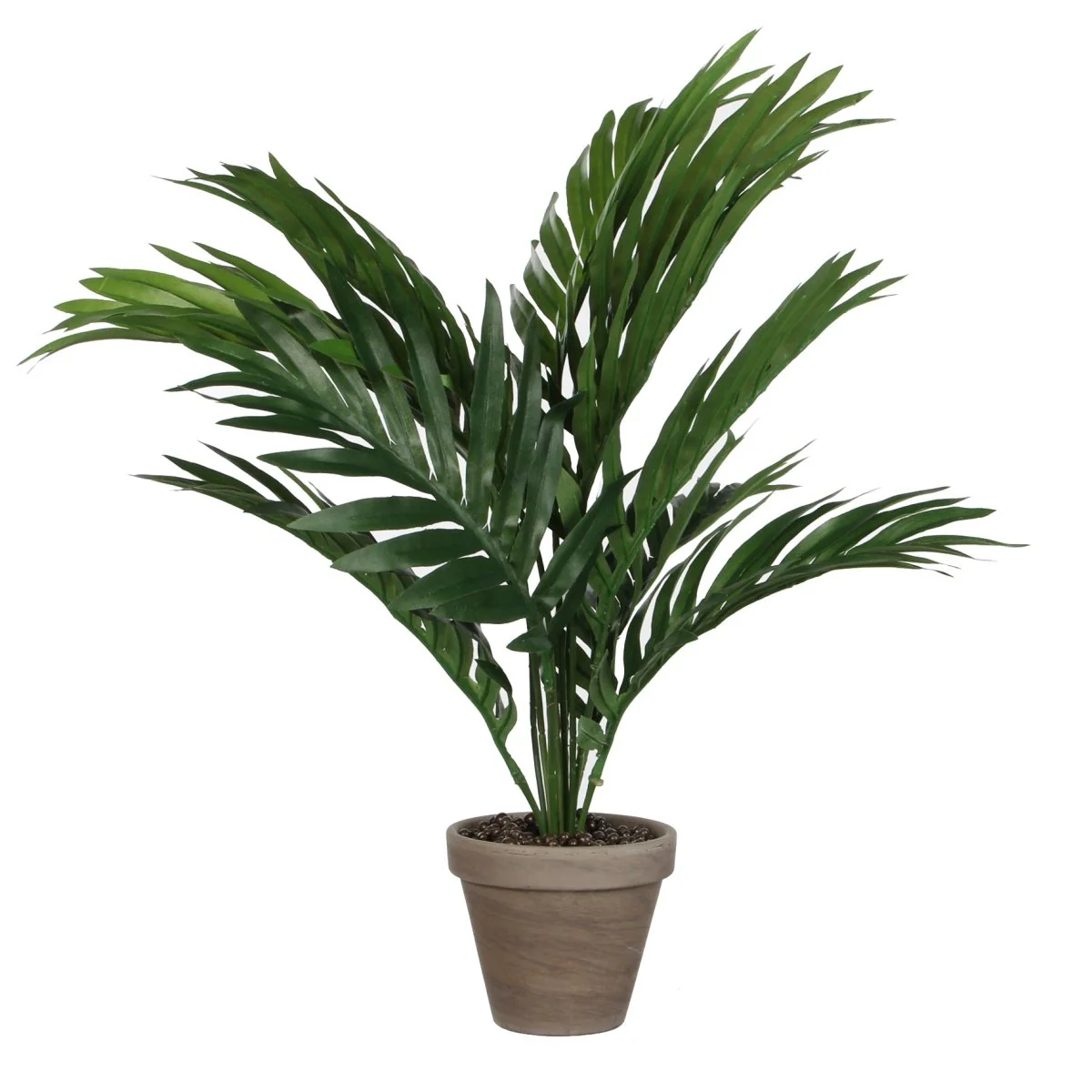 Areca palme kunstig grønn med potte 80 cm - Image 4