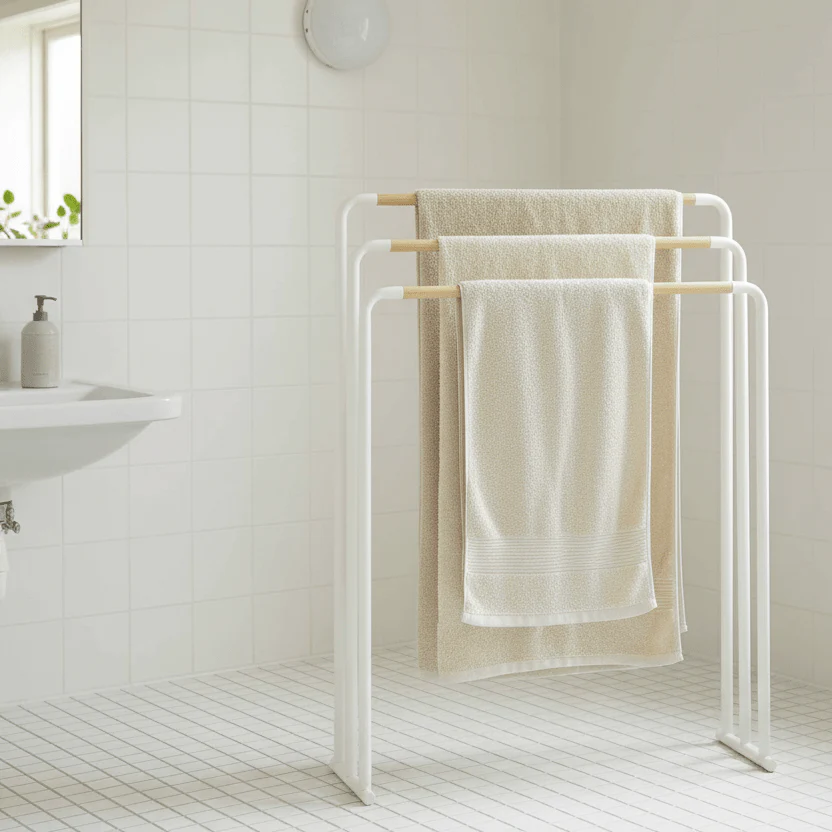 Håndklehenger hvit 70 x 83 cm - Image 8