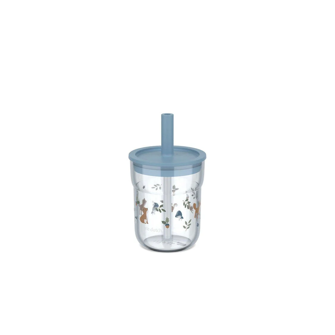 Barneglass med sugerør blå Mio 250 ml - Image 4