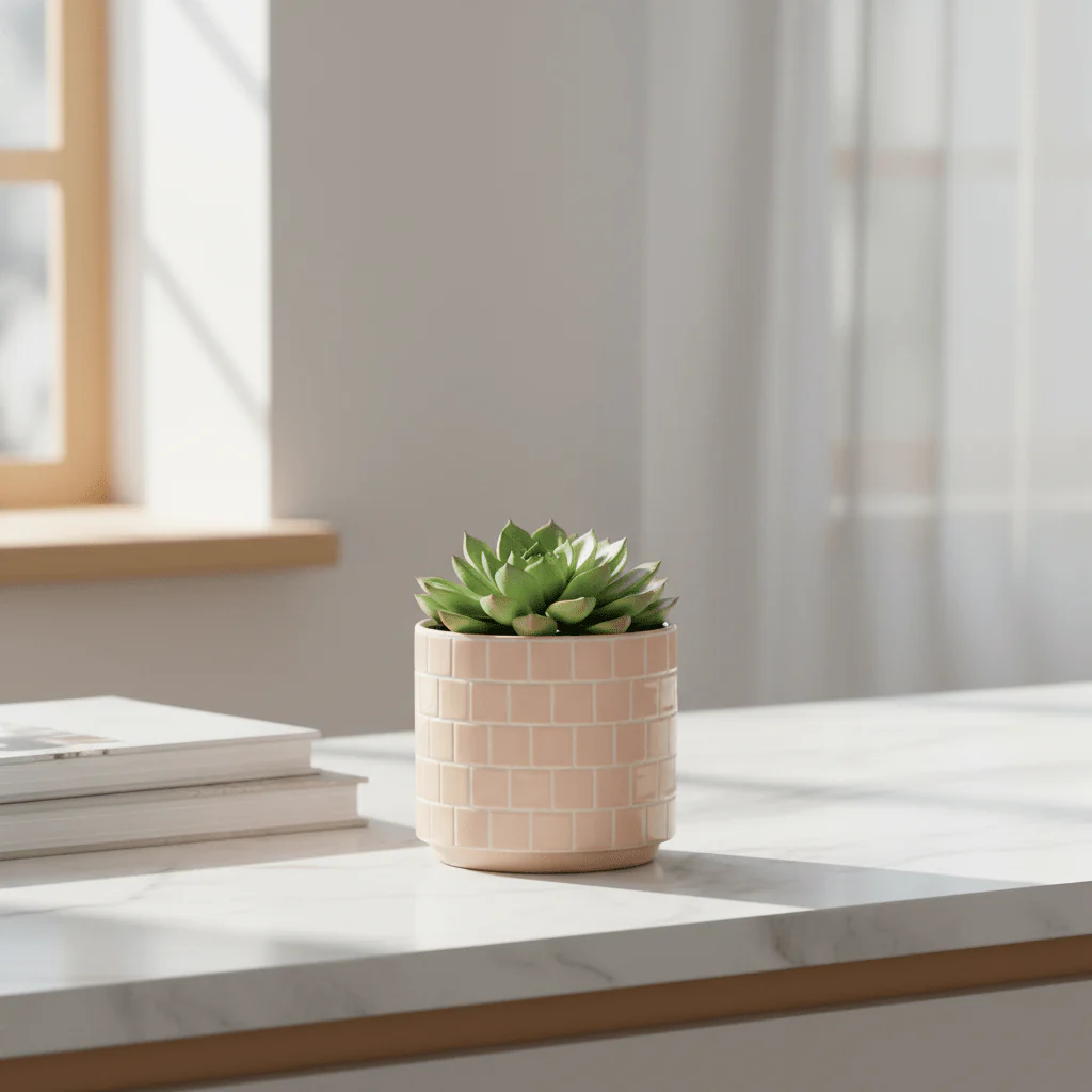 Blush mosaikk potte ø 10,5 cm - Image 3