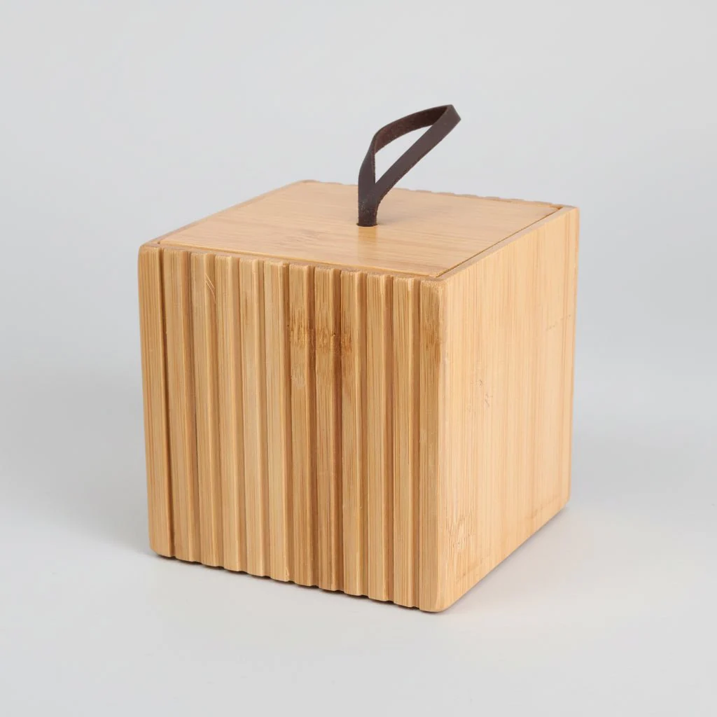 Boks bambus m/skinnstropp 9 x 9 cm - Image 4