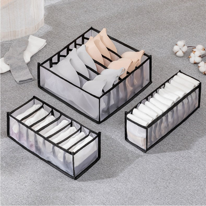 3-pk oppbevaringsbokser til garderobe - Image 4