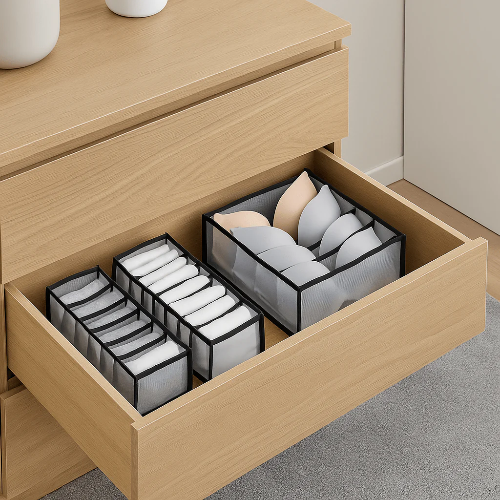 3-pk oppbevaringsbokser til garderobe - Image 7