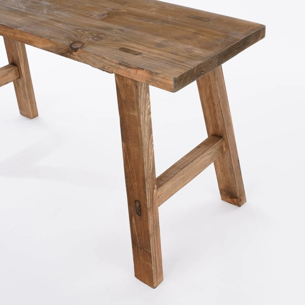 Bold benk liten i tre natur 80 cm - Image 3