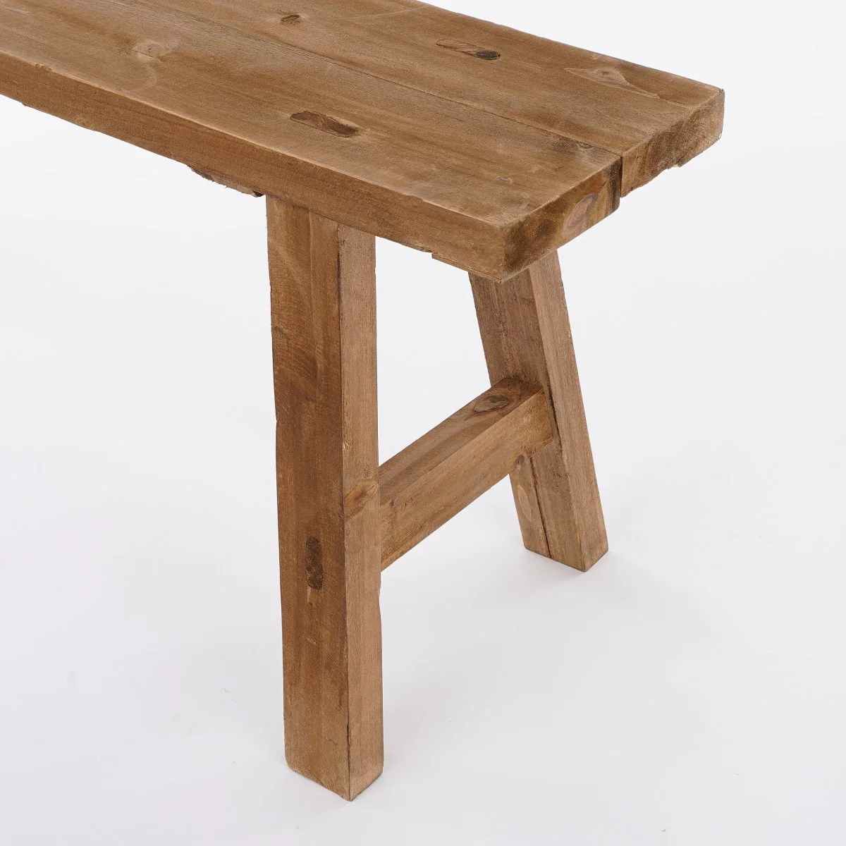 Bold benk stor i tre natur 108 cm - Image 3