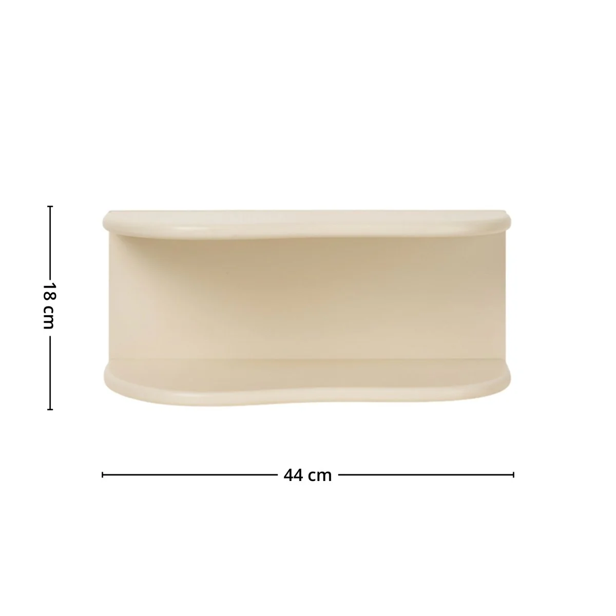 Botta vegghylle beige 44 x 17,5 x 18 cm - Image 4