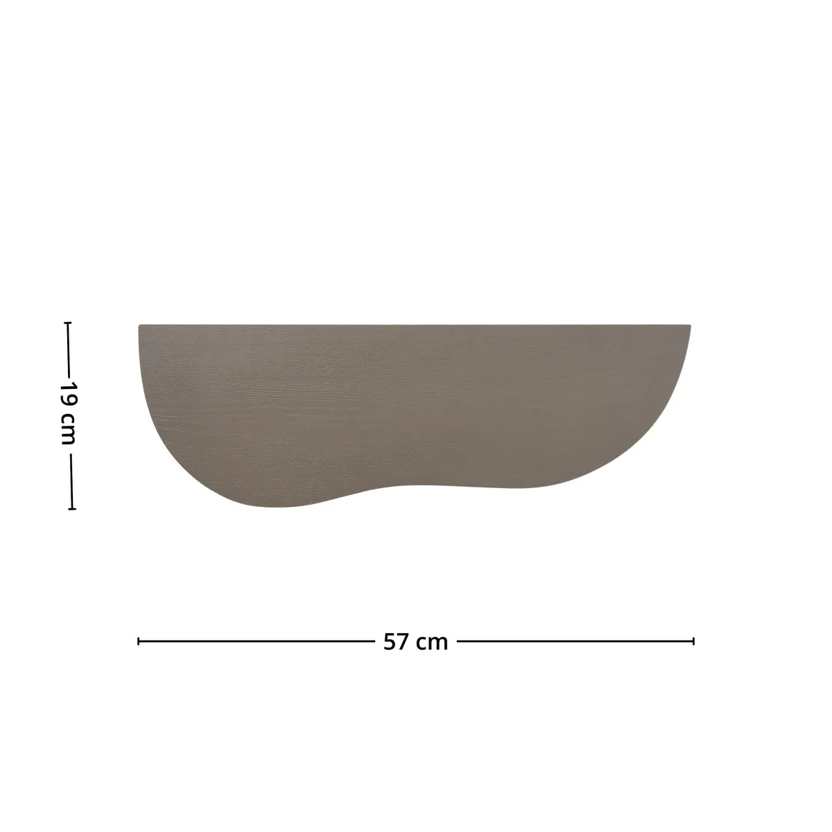 Botta vegghylle brun 57 x 19 x 2,5 cm - Image 4