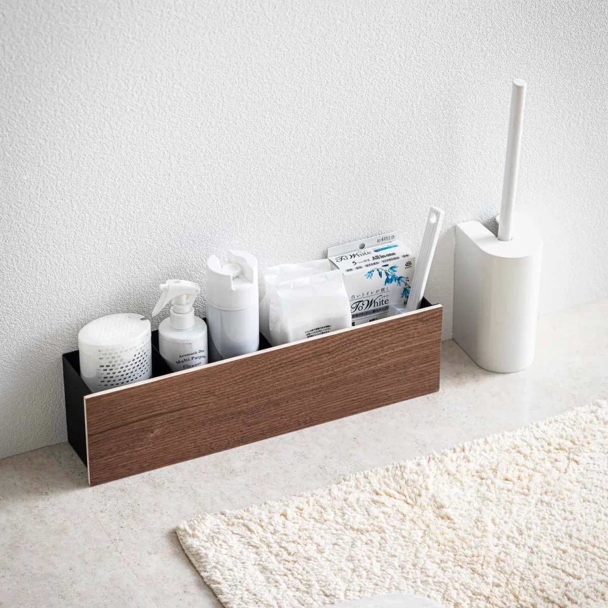 Oppbevaringsboks med skillevegger sort 45 cm - Image 8