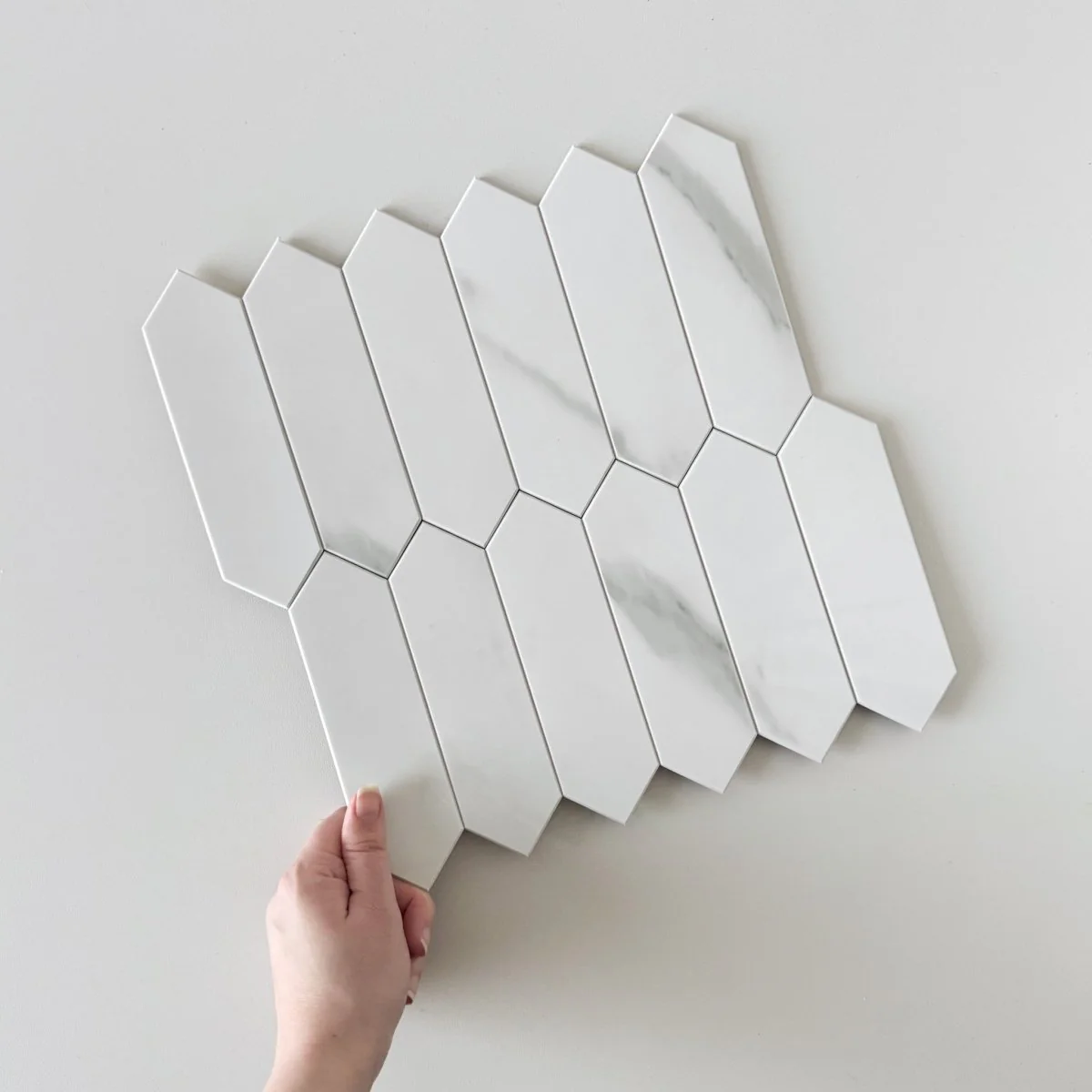 Caia lang hexagon selvklebende veggfliser - Image 3