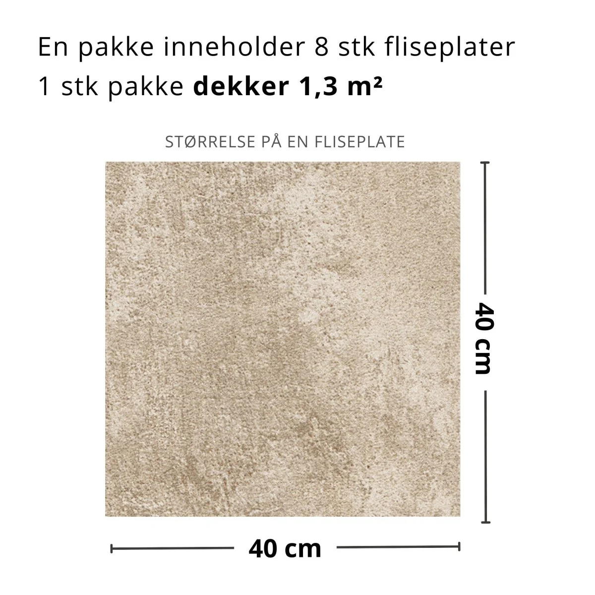 8-pk Charleston selvklebende fliser - Image 3