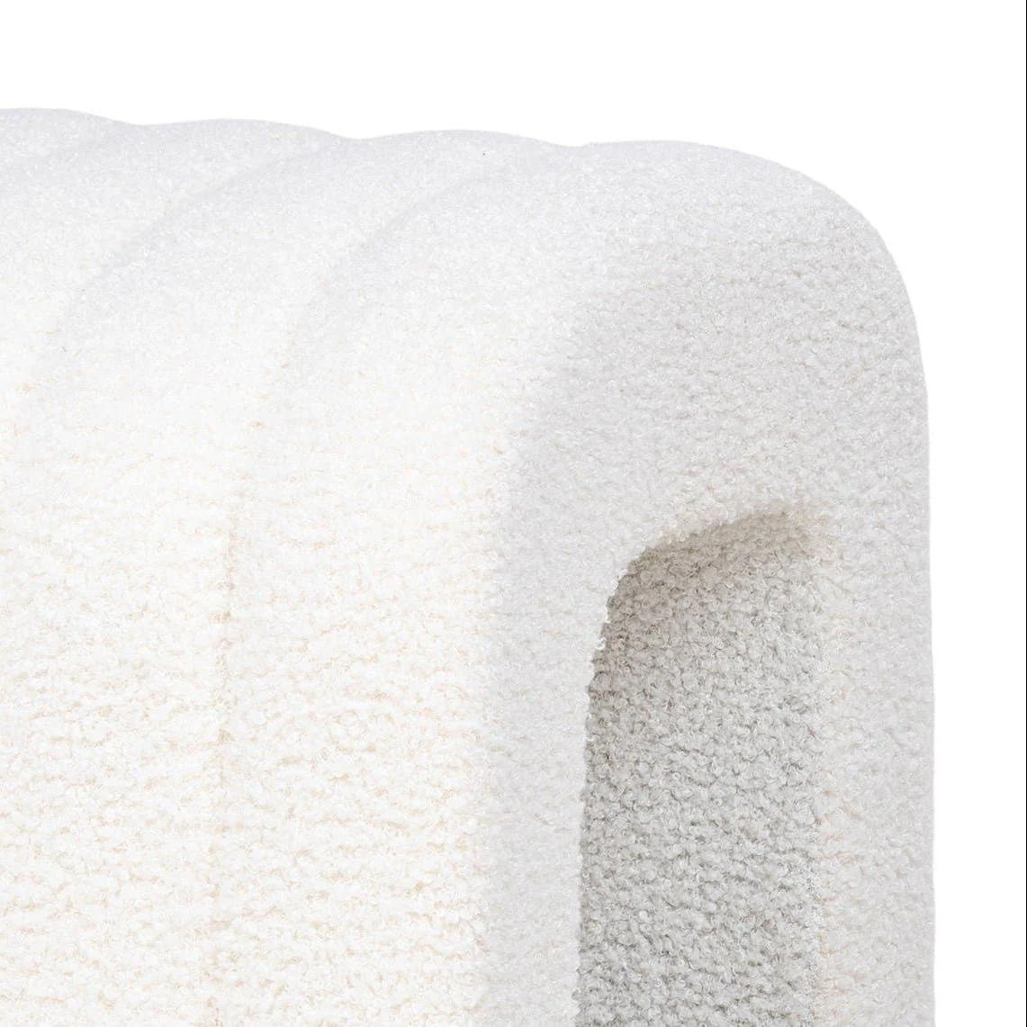 Colma puff hvit 42 x 41 x 36 cm - Image 2