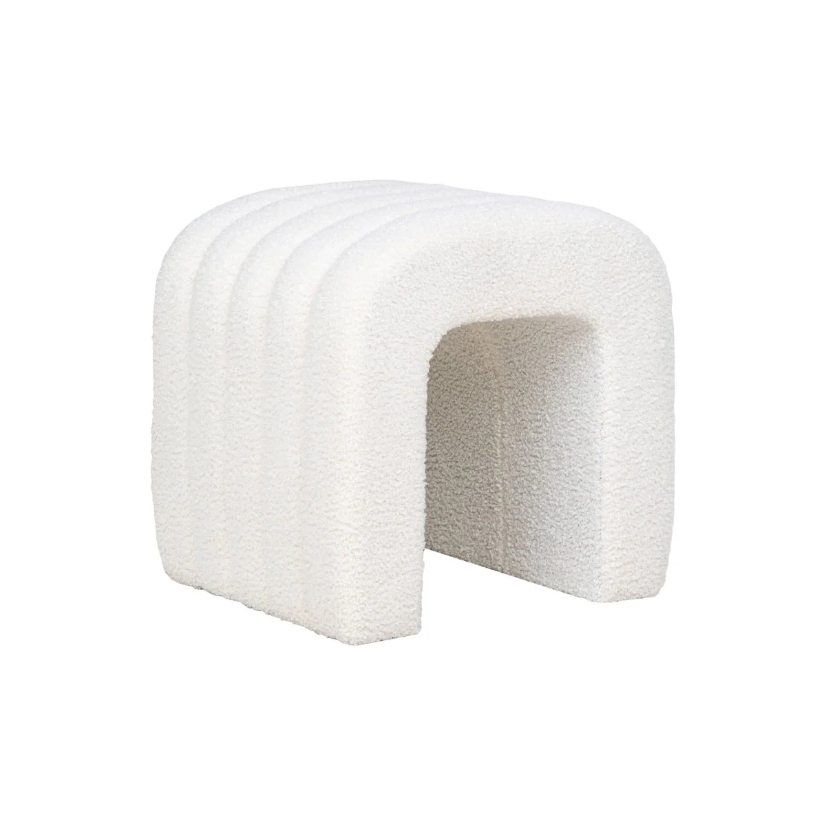 Colma puff hvit 42 x 41 x 36 cm - Image 4