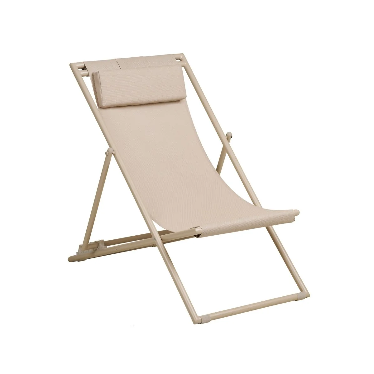 Curtis strandstol, tekstil taupe
