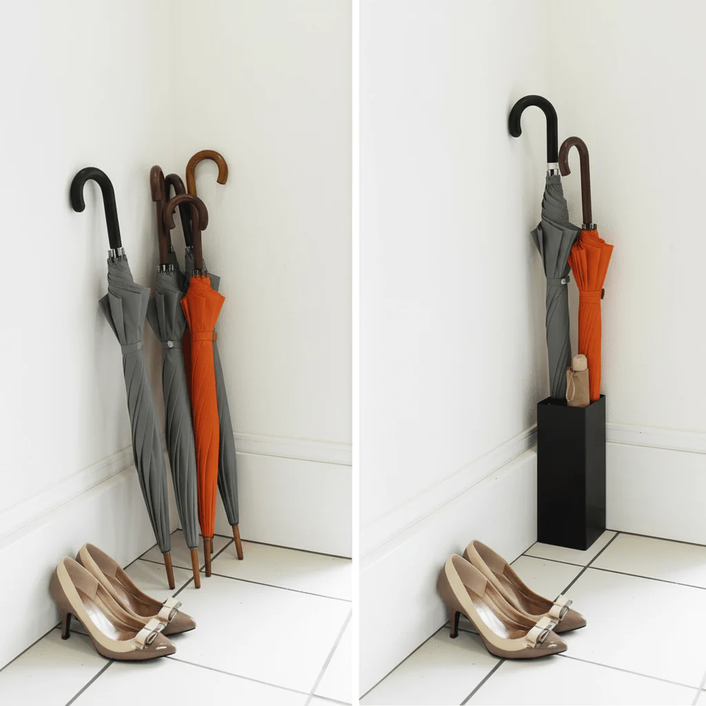 Diskré paraplystativ sort - Image 6