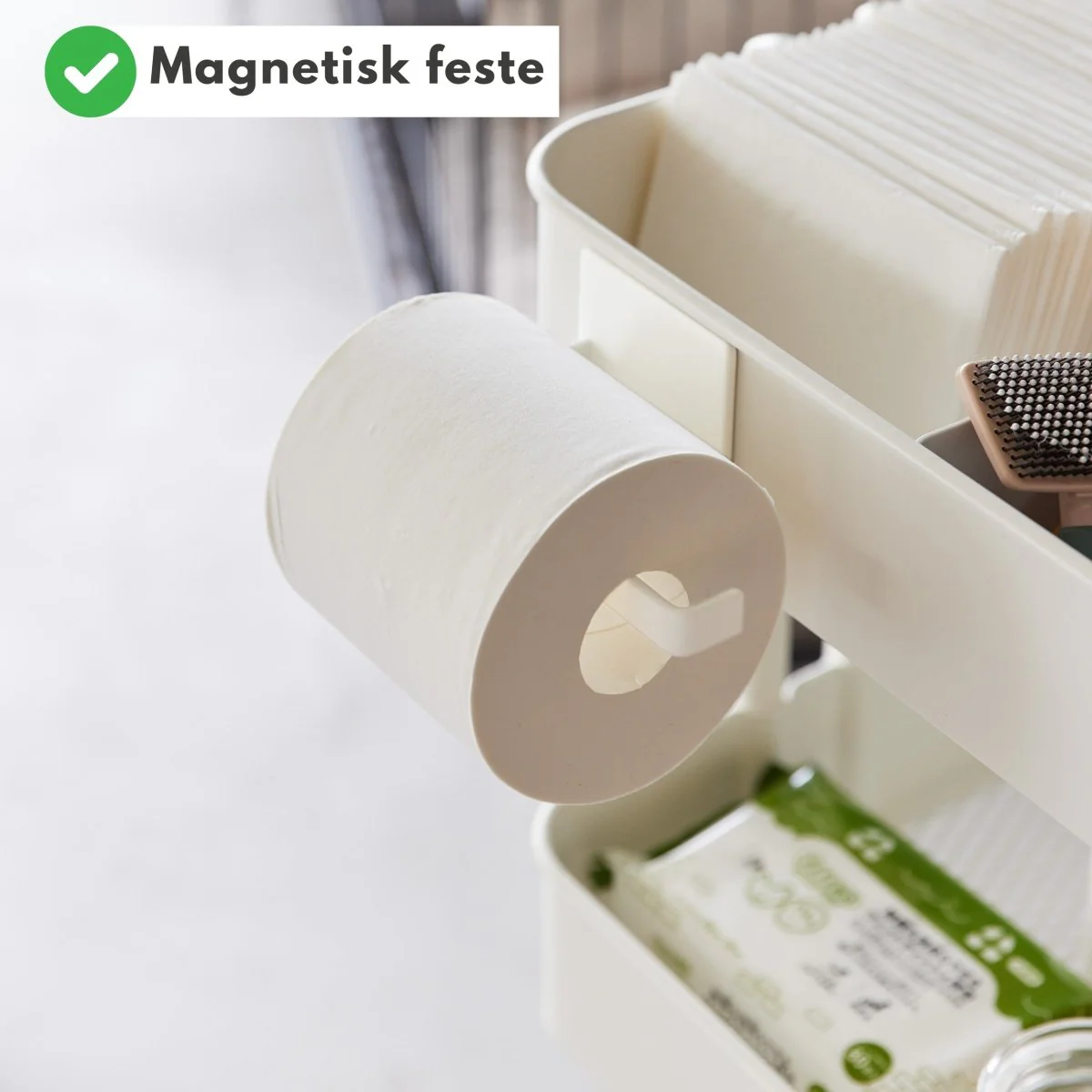 Dorullholder magnetisk hvit - Image 3