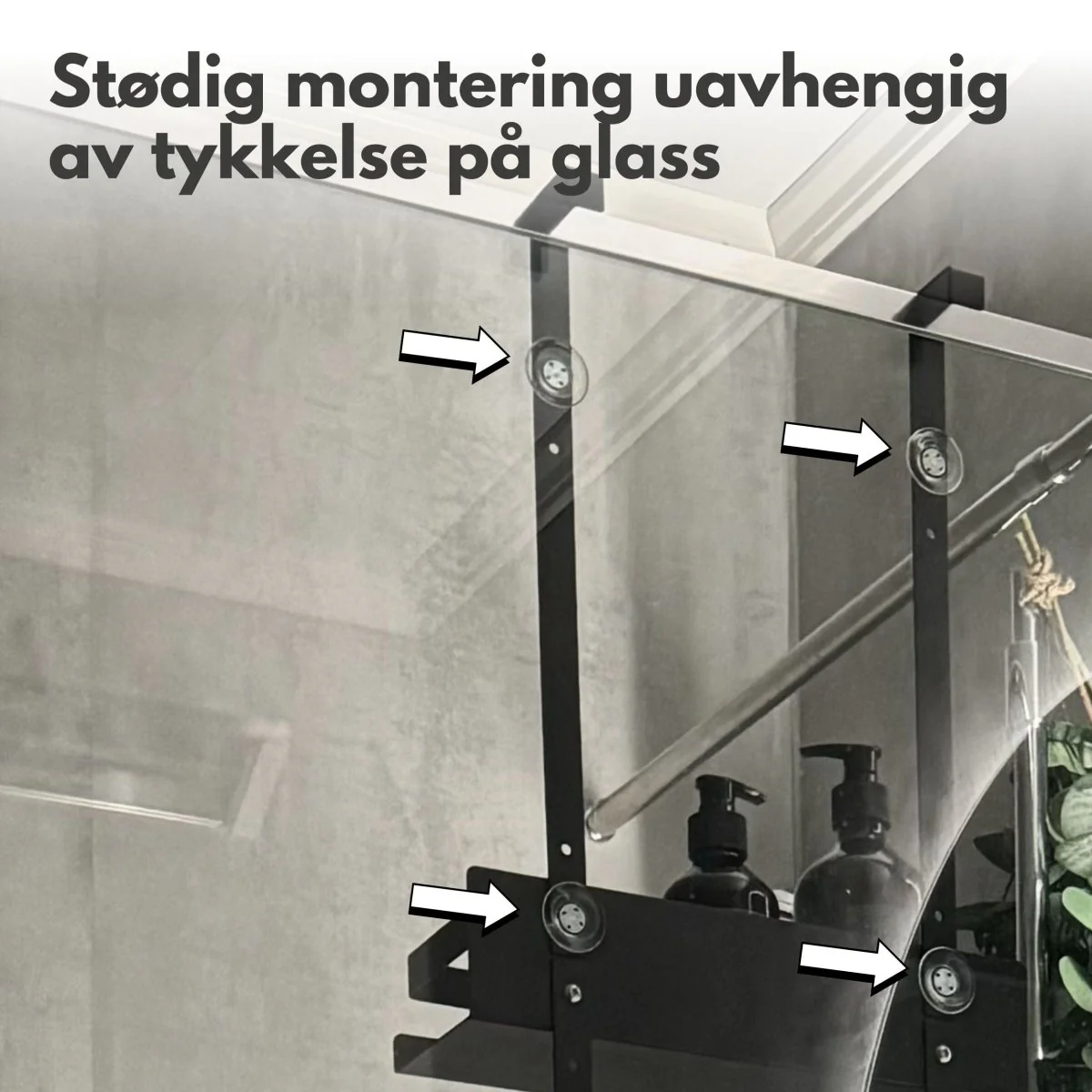 Dusjhylle, sort metall - Image 10