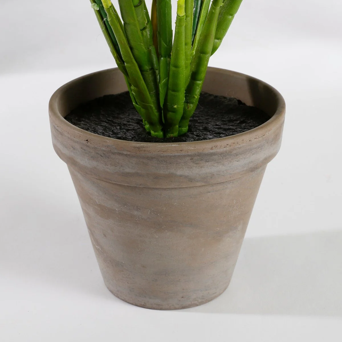 Evergreen kunstig plante grønn grå 49 cm med potte - Image 3