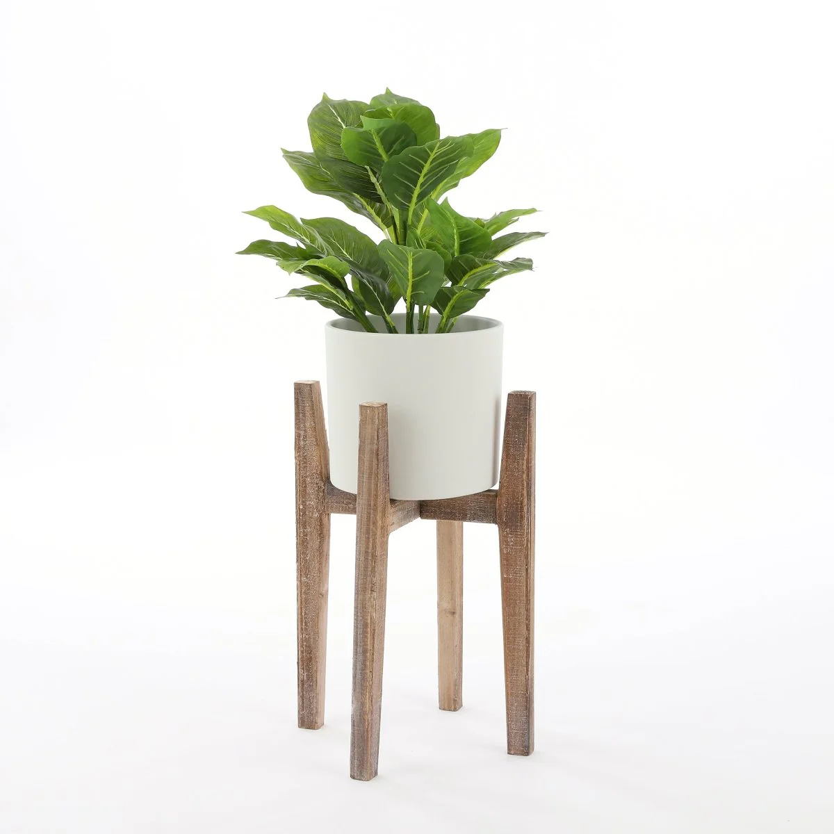 Evergreen kunstig plante grønn grå 49 cm med potte - Image 5