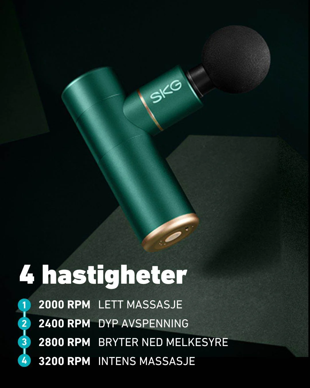 Massasjepistol F3 grønn - Image 6