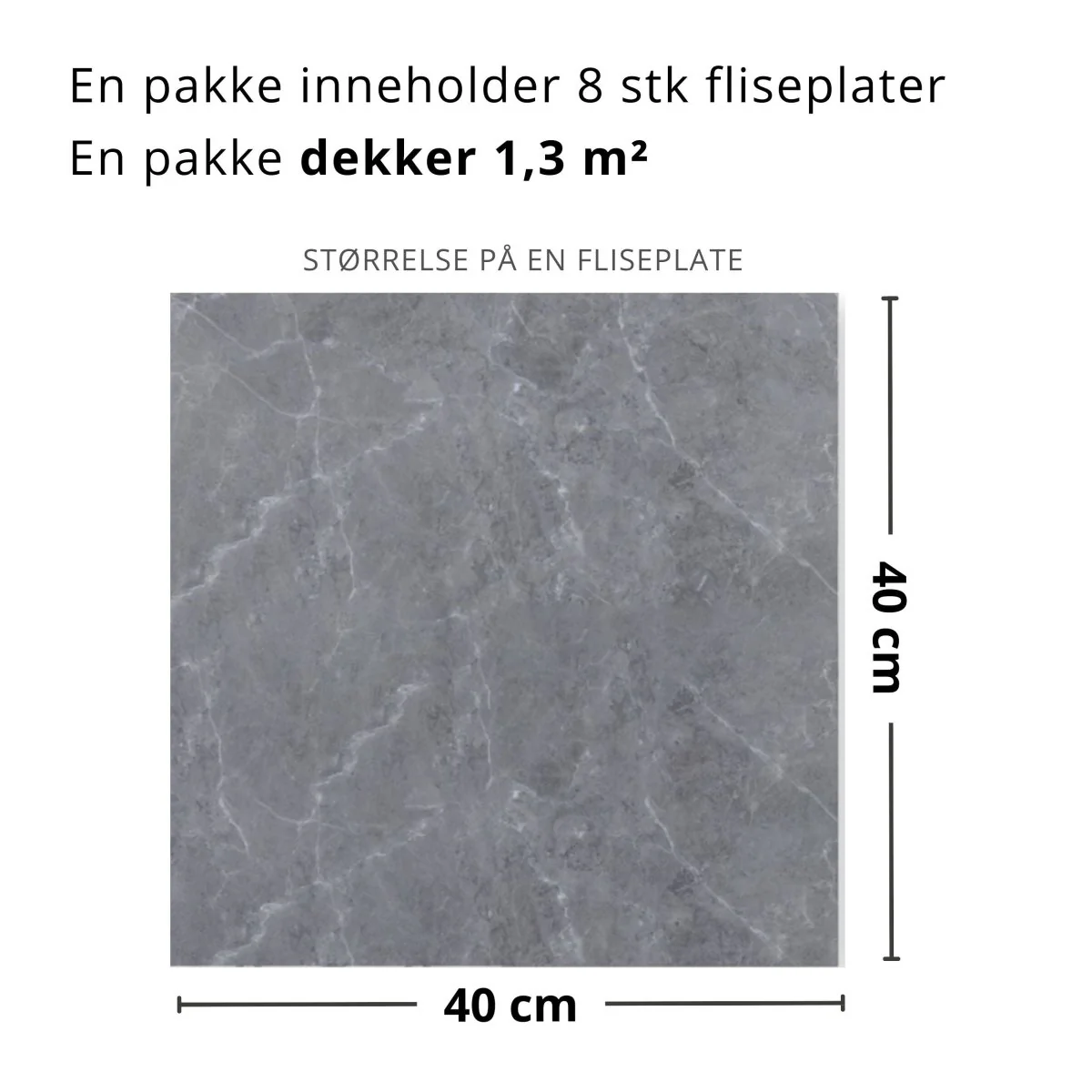 8-pk Firenze selvklebende fliser - Image 3