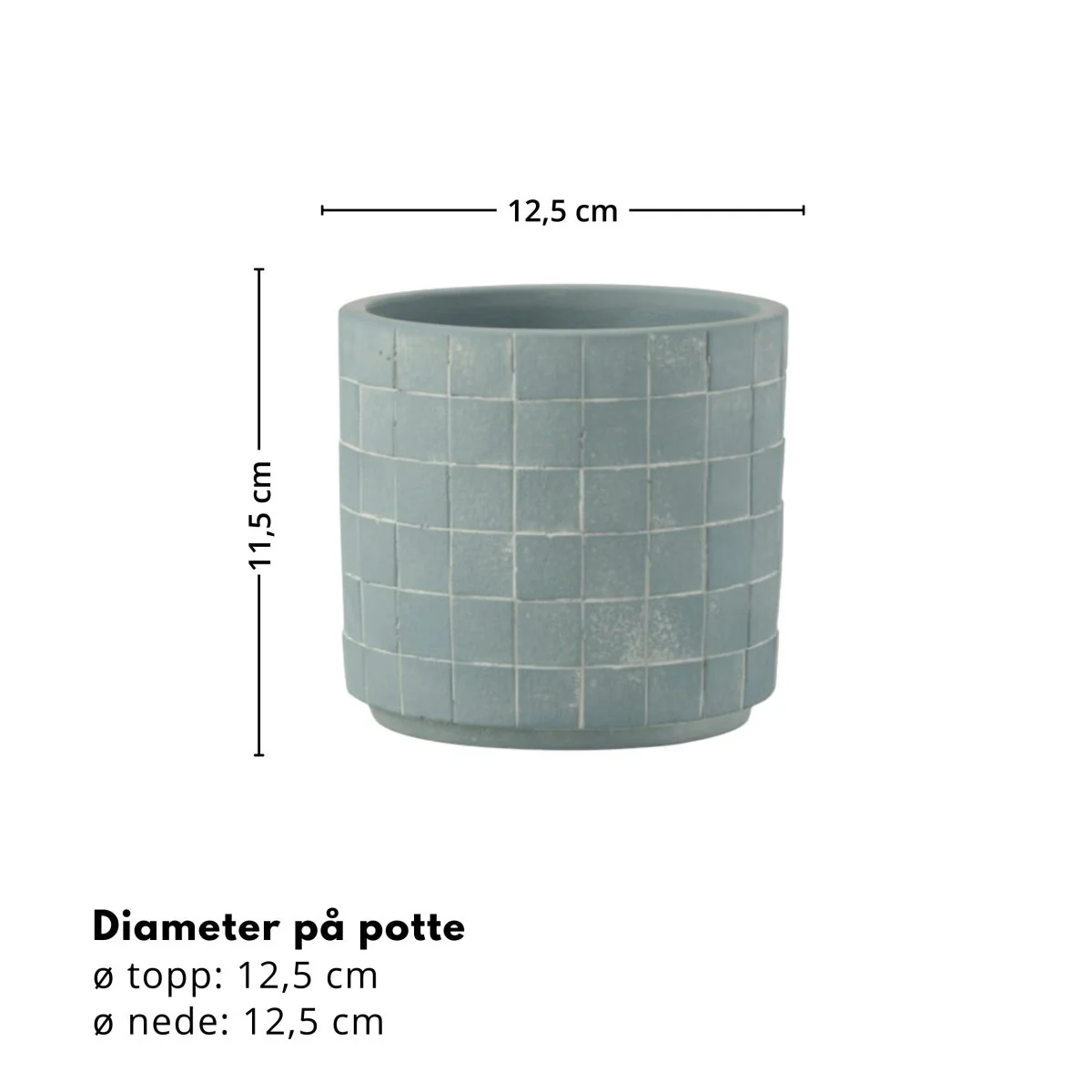 Fjord mosaikk potte ø 10,5 cm - Image 6