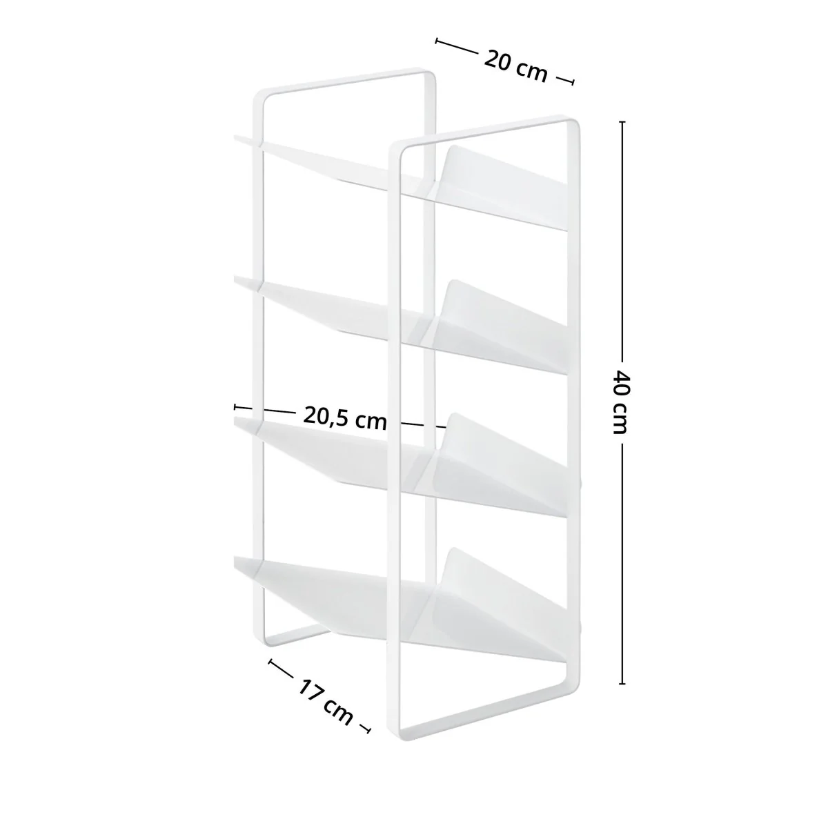 Stativ til flasker hvit - Image 3