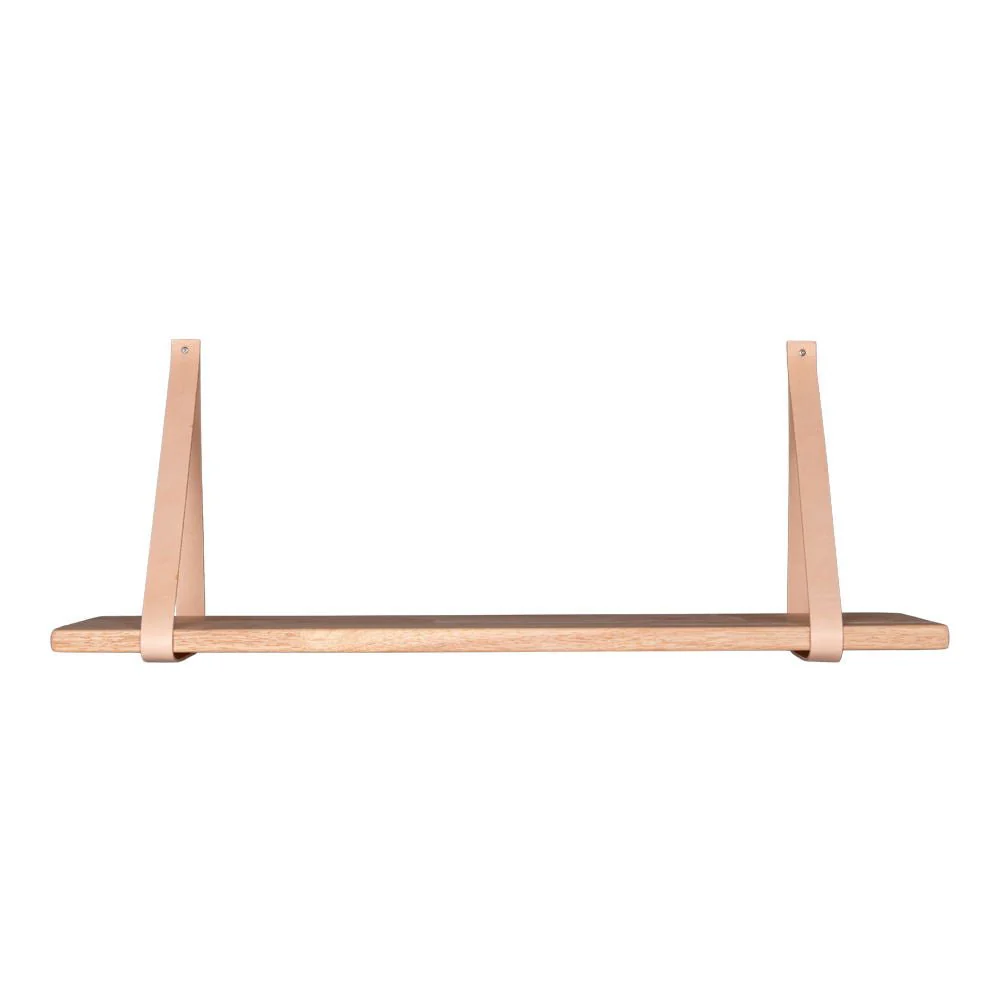 Forno hylle natur brune skinnstropper 120 x 20 cm - Image 5