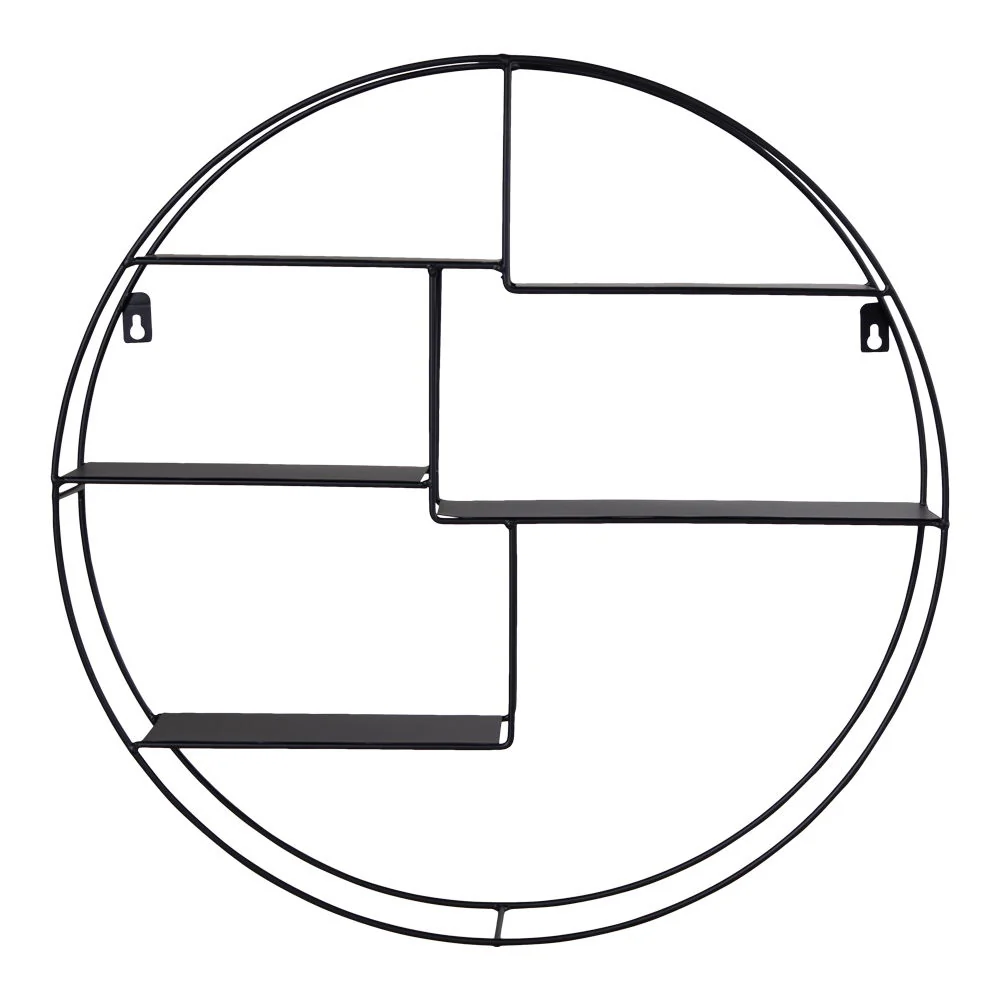 Genk vegghylle stål sort diameter 47 x 10 cm - Image 8