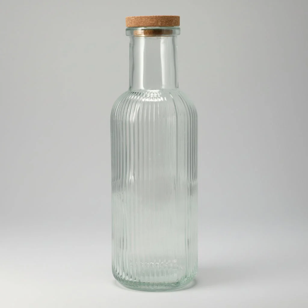 Glassflaske transparent 1 Liter 28 cm - Image 4