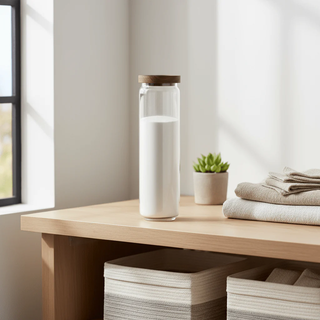 Glasskrukke med trelokk 30 x 9 cm - Image 4