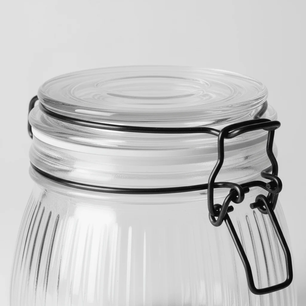 Glasskrukke rillet 500 ml - Image 4