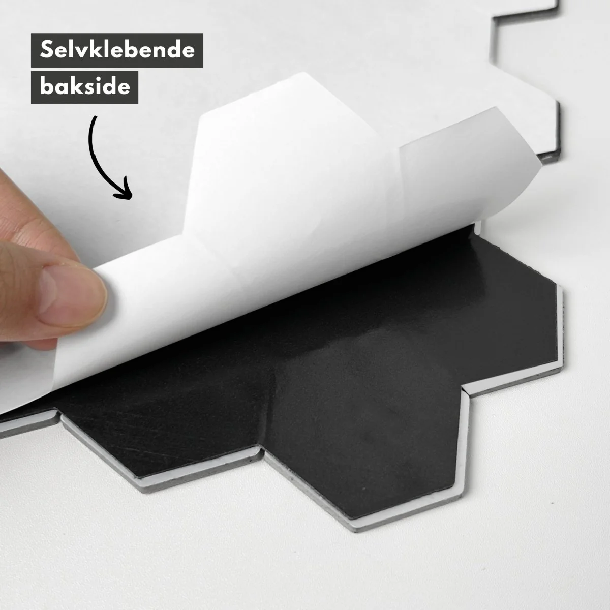 10-pk Grace hexagon selvklebende veggfliser - Image 9