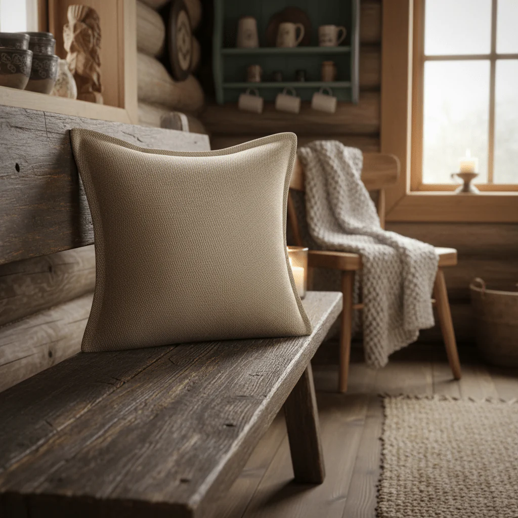 Halvor Bakke Elliot putetrekk Beige 50 x 50 cm - Image 3