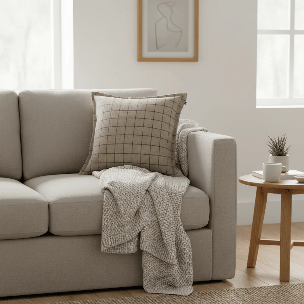 Halvor Bakke Liam putetrekk Beige 50 x 50 cm - Image 5