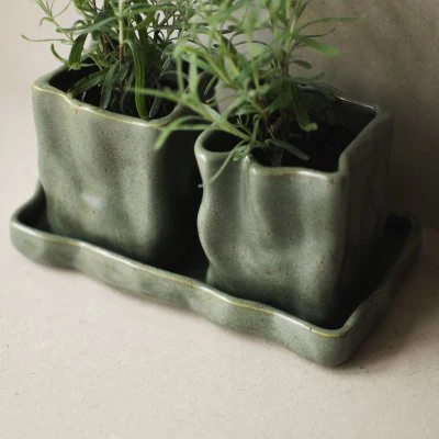 DBKD Herb pottesett 3 deler grønn - Image 4
