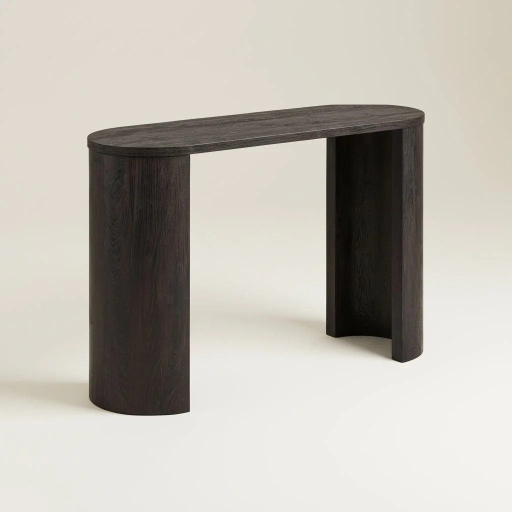 Bibione konsollbord mørk brun 114 x 75 cm