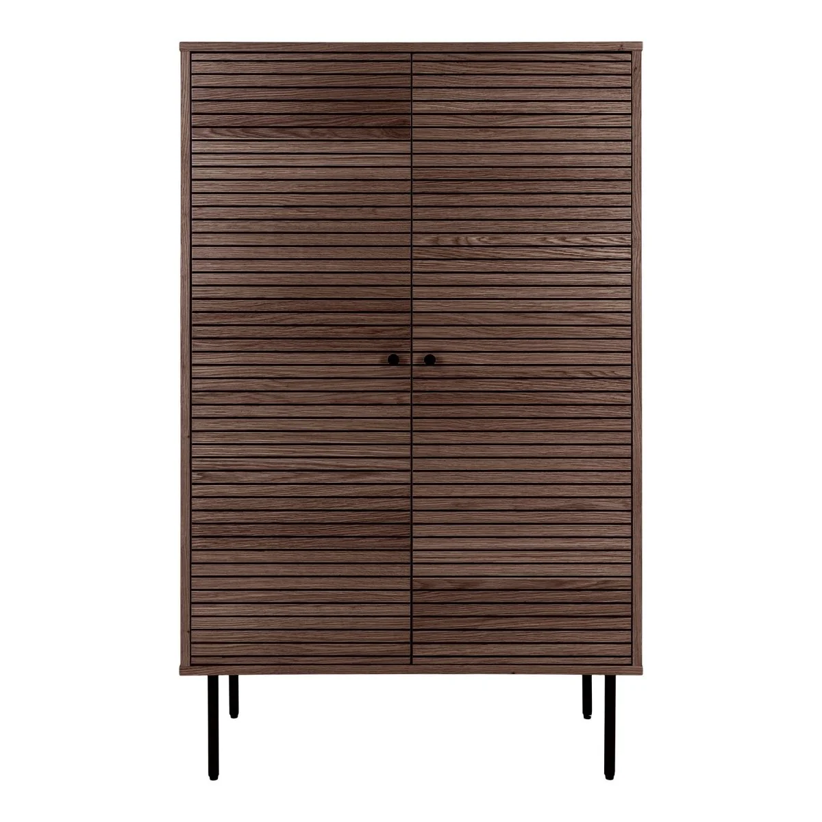 Kyoto skap smoked oak veneer 80 x 40 x 130 cm - Image 2