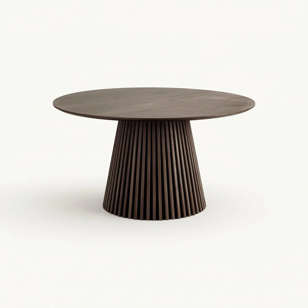 Osaka spisebord smoked oak veneer rund 140 cm - Image 3