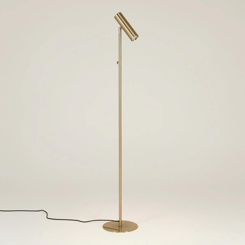 Paris gulvlampe messing