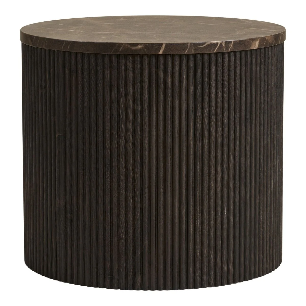 Rota sidebord, mørk brun ø45 cm - Image 5